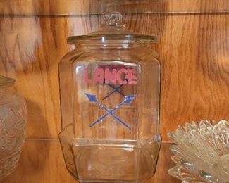 Vintage Lance Jar - Inside display cabinet