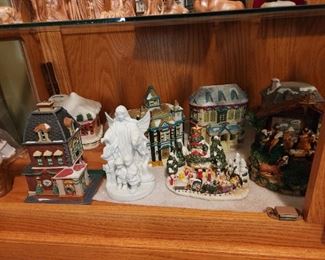 Christmas items - Inside display cabinet