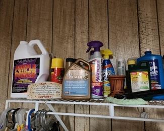 Cleaning items in laundry room