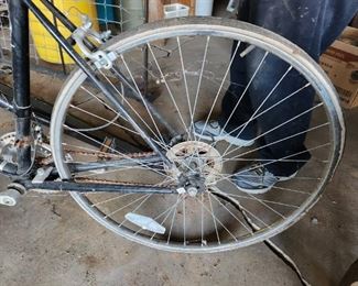 Back wheel of bike 