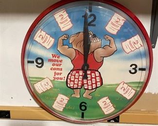 Drummond drums wall clock