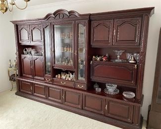 Wall unit German made heavy wood