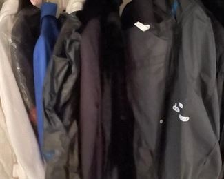 Large selection women costs- small to large size- many faux fur & animal print. 1 real mink coat