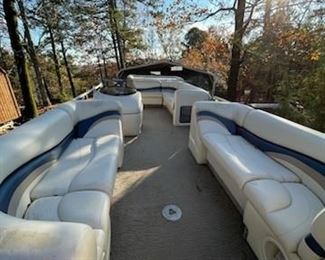 22 foot 2010 suntracker pontoon boat with inboard engine. Priced at $11,750.  Call for pre-sale info