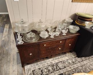 Two large platters with stand.  