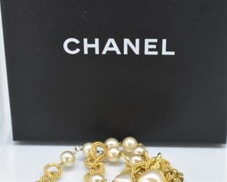 Chanel 28 Braided Gold Tone Necklace and Pendant