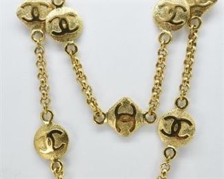 Chanel '97 Chanel Coin Link Necklace, 35"
