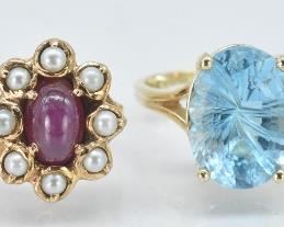 4 - 14K Ladies Rings