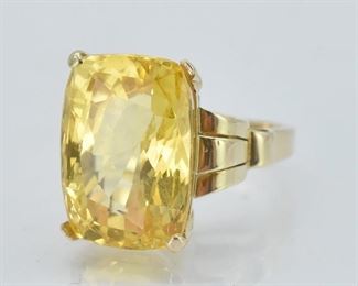 Cartier 12 CT Yellow Sapphire in 14K Gold