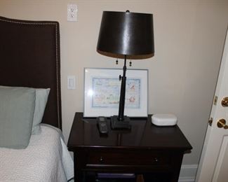 Pair of black high end lamps in beautiful condition.  $475