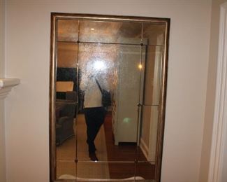 Gorgeous oversized mirror with appliques. This is a very high-end mirror. $925