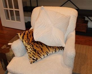 Pillows are not for sale, only the club chair.