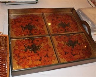 Laminated tray with handles, very cool design $95