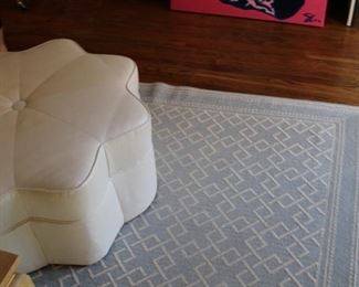 Blue contemporary carpet area rug $250