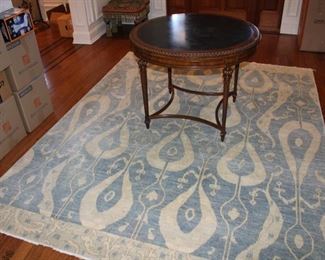 Light Blue & White Carpet $750