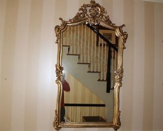 Ornate high end gilded mirror - $1,500