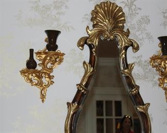 Ornate French & Shelves Ensemble, very high quality and just beautiful. $750