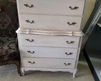Highboy chest of drawers - French style $375