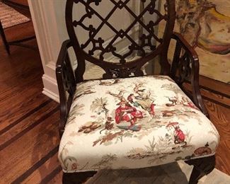 Oscar de La Renta mahogany chair $650