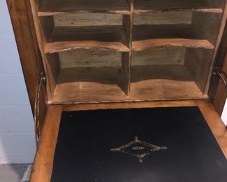 Antique drop-down desk refinished and in beautiful condition. $850