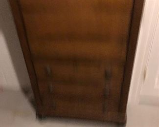 Front of the drop-down desk