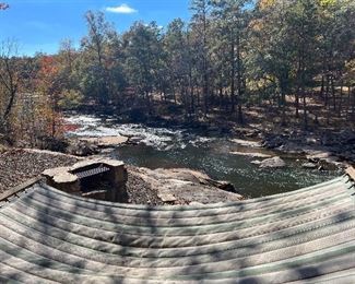 The perfect spot to take a nap, or read your favorite book by the river.  The leaves look gorgeous downstream!