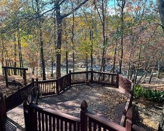 Can you imagine the dinner parties on this deck with that view?  I surely can!  What a soothing setting.