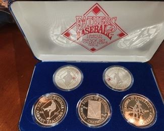 Fathers of baseball coin set