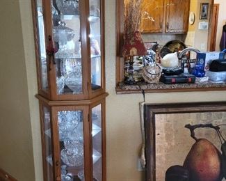 Small curio cabinet