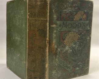 https://www.agesagoestatesales.com NW1036 ANTIQUE BOOK HOODS POEMS BY THOMAS HOOD