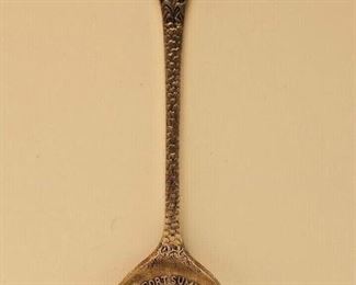 https://www.agesagoestatesales.com RAB3043 VINTAGE 5 INCH STERLING SILVER FORT SUMTER COLLECTORS SPOON