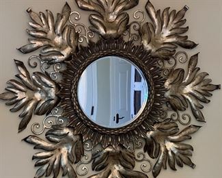 Large Scale Ornate Metal Framed Mirror