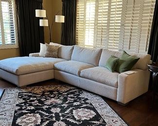 Custom Sofa , Area Rug, 