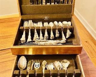 Gorham Strousbourg sterling flatware- 111 pieces