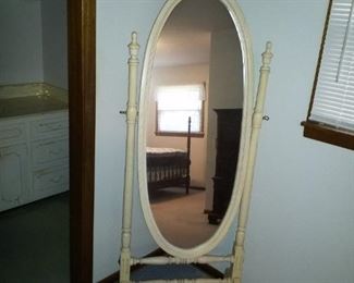 Blond long vanity mirror