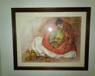 R C Gorman signed print