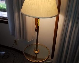 Brass lamp table