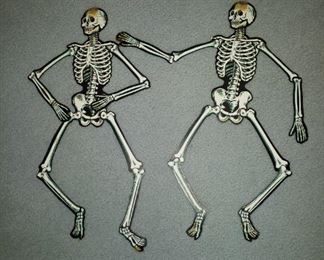 Vintage cardboard skeletons 