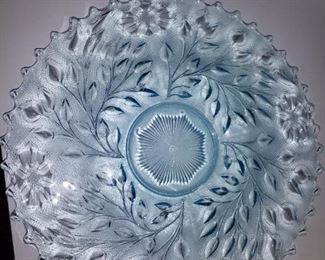 Beautiful blue vintage serving tray