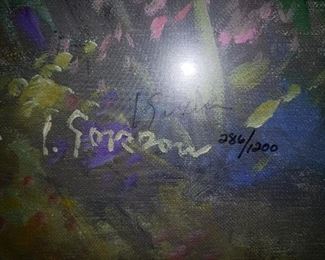 Signature of Gorman print