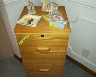 Wooden filing cabinet