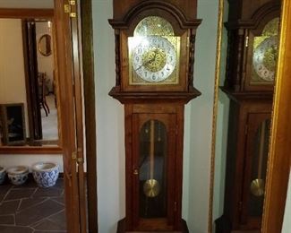 Handmade Grandfather clock by Clarence Hamm 1976