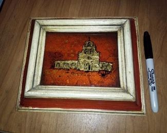 Jack White, vintage signed,  original gold leaf, gilt foil