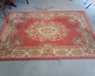 Genuine handmade oriental rug 5'3" x 8"3"