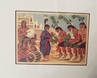 5 "1/2 x 8"  great Indian artwork by Barry