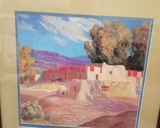 Santa Fe calendar 1986, print