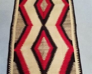 Navajo, Native American wool blanket/rug 59" x 36"