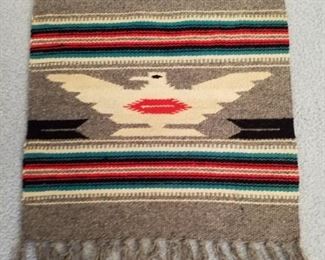 14" x 18" wool, Native American tapastry