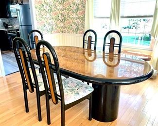 dining room table and chairs