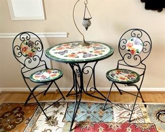 tile top bistro set